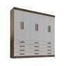 Guarda Roupa Casal MDF 6 Portas 12 Gavetas Marselha Plus - 4