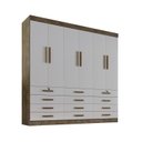 Ver imagem 4 de Guarda Roupa Casal MDF 6 Portas 12 Gavetas Marselha Plus