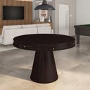 Ver imagem 6 de Mesa de Jogos Carteado 4 Lugares Bellagio com Gavetas e Tampo Reversível Base Cone com Tecido Tabaco