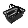 Cesto de Supermercado Preto Ms13 Fundo Vazado - Mercoplasa - 1