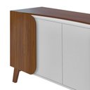 Ver imagem 7 de Buffet 1,60 Mt com 4 Portas Porto Bege/Off White/Cedro