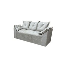 Sofá 3 Lugares Paris Suede Cinza - Al Móveis - 1