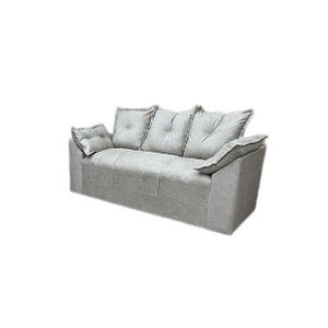 Sofá 3 Lugares Paris Suede Cinza - Al Móveis