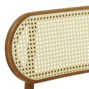 Ver imagem 4 de Kit 2 Cadeiras Capri Estrutura em Madeira Maciça Telinha Rattan Amêndoa Assento Corano Marrom