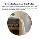 Ver imagem 7 de Buffet Elegance 1,60 Metros com 4 Portas Bege/Off White/Pinho Ripado