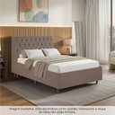 Ver imagem 3 de Kit Cama Box Casal e Cabeceira em Madeira Maciça Estofada Espresso Móveis Marrom