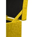 Ver imagem 3 de Puff Baú Estofado em Suede Amassado 1 Lugar Quadrado - Amarelo