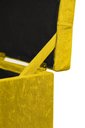 Ver imagem 3 de Puff Baú Estofado em Suede Amassado 1 Lugar Quadrado - Amarelo