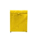 Ver imagem 4 de Puff Baú Estofado em Suede Amassado 1 Lugar Quadrado - Amarelo