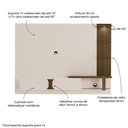 Ver imagem 4 de Painel para TV até 72 Polegadas com LED MDF 200CMX147CM Toronto Bege