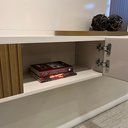 Ver imagem 5 de Painel para TV até 72 Polegadas com LED MDF 200CMX147CM Toronto Bege