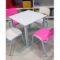 Kit 12 Cadeiras Infantil Iso Colors Brinquedoteca Escolas Creches Igrejas Ecomhome - 6