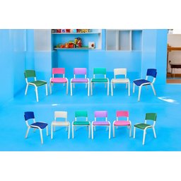 Kit 12 Cadeiras Infantil Iso Colors Brinquedoteca Escolas Creches Igrejas Ecomhome - 1