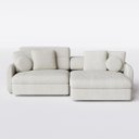 Ver imagem 4 de Sofá Denver 2,14m em Bouclé Alaska Natural - Home Mobily