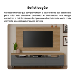 Rack para TV até 75 Polegadas 2m Tampo Engrossurado Mercury - 10