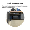 Ver imagem 5 de Rack para TV até 75 Polegadas MDF 200cm Tampo Engrossurado Mercury Marrom