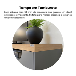 Rack para TV até 75 Polegadas 2m Tampo Engrossurado Mercury - 7