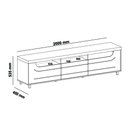 Ver imagem 3 de Rack para TV até 75 Polegadas 2m Tampo Engrossurado Mercury