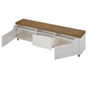Ver imagem 4 de Rack para TV até 75 Polegadas MDF 200cm Tampo Engrossurado Mercury Marrom
