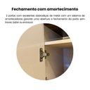 Ver imagem 7 de Rack para TV até 75 Polegadas MDF 200cm Tampo em Tamburato Mercury Artely Pinho/ Off White