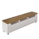 Ver imagem 5 de Rack para TV até 75 Polegadas MDF 200cm Tampo Engrossurado Mercury Marrom