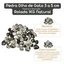 Ver imagem 4 de Pedra Olho de Gato 3 a 5 Cm Rolada 1 Kilo Natural