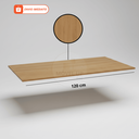 Ver imagem 1 de Tampo de Cozinha Marrom Amendoa 120x51cm P/ Balcão de Pia Armário Cooktop em Madeira Resistente