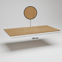 Ver imagem 6 de Tampo de Cozinha Marrom Amendoa 120x51cm P/ Balcão de Pia Armário Cooktop em Madeira Resistente
