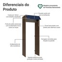 Ver imagem 3 de Porta-geladeira 83 Cm 1 Porta Basculante Rustic/azul Vik Madesa
