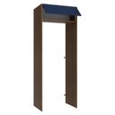 Ver imagem 5 de Porta-geladeira 83 Cm 1 Porta Basculante Rustic/azul Vik Madesa