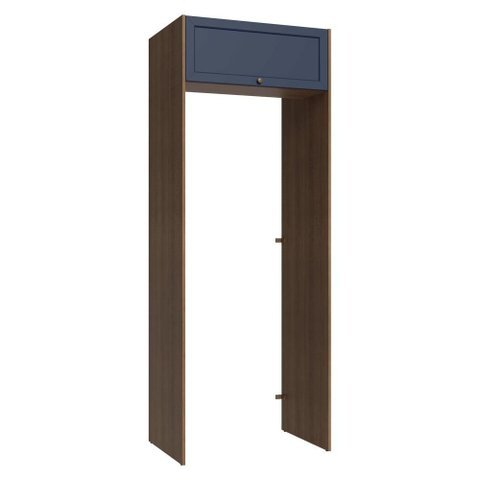 Porta-geladeira 83 Cm 1 Porta Basculante Rustic/azul Vik Madesa