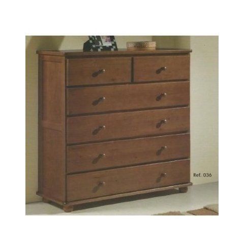 Comoda Madeira Macica Marca Tornado Sao Jose 6 Gavetas Referencia 36