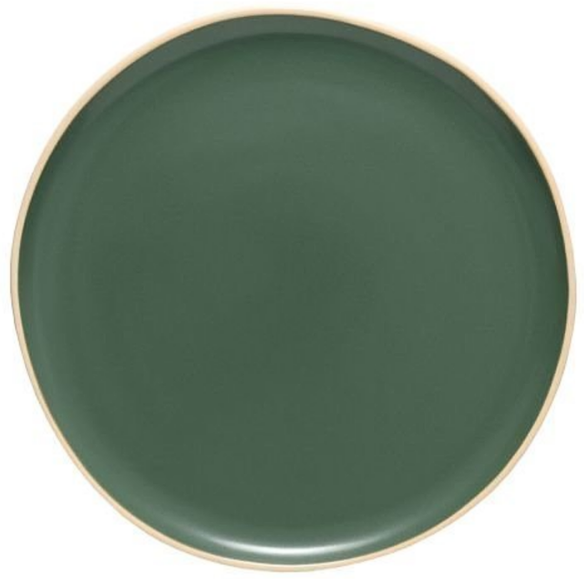 Prato Raso de Cerâmica Mesa Posta Vivant Color Home 27cm Avulso - Verde