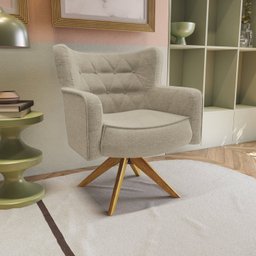 Poltrona Decorativa para Sala de Estar Olga - 1
