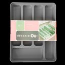 Ver imagem 4 de Organizador Suporte Porta Talheres Extensível Cozinha Gaveta Chumbo ou