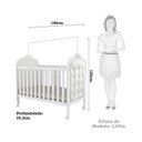 Ver imagem 5 de Quarto de Bebê com Guarda Roupa Janelado e Berço com Capitonê Maya Provençal Espresso Móveis