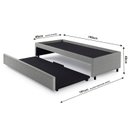 Ver imagem 3 de Bicama Box para Dois Colchões Solteiro Courino