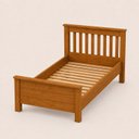 Ver imagem 2 de Cama de Solteiro de Madeira Maciça Ecoconfort - Mel