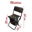 Ver imagem 2 de Cadeira Banqueta de Pesca Camping com Porta Objetos Encosto