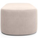 Ver imagem 2 de Cabeceira Cama Box 100cm Lanna com Puff Recamier Doha W01 Suede Bege - Lyam Decor