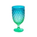 Ver imagem 3 de Jogo de 6 Taça Verde e Azul em Acrílico 500ml Mesa Posta para Suco Água e Refresco