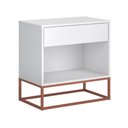 Ver imagem 2 de Mesa de Cabeceira Malta 45cm Base em Ferro