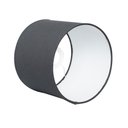 Ver imagem 4 de Cúpula Clássica de Abajur Luminária 18x18x15cm de Tecido Algodão Soquete Nacional Ref 86 Cor Preto