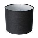 Ver imagem 2 de Cúpula Clássica de Abajur Luminária 18x18x15cm de Tecido Algodão Soquete Nacional Ref 86 Cor Preto