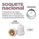 Ver imagem 4 de Cúpula de Abajur 18x18x15cm Tecido Algodão Soquete Nacional Ref 86