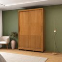 Ver imagem 1 de Casamia Guarda Roupa 2 Portas de Correr 235x170 cm 100% MDF Nature