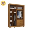 Ver imagem 5 de Casamia Guarda Roupa 2 Portas de Correr 235x170 cm 100% MDF Nature