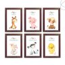 Kit 6 Quadros Decorativos moldura e vidro Animais da Fazenda:Tabaco - 1