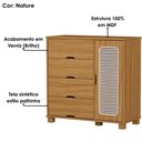Ver mais imagens de Quarto Solteiro Clara Cama Comoda e Guarda Roupa Mdf Nature Decmade