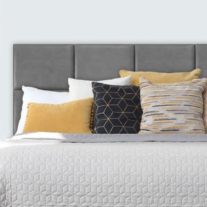 Cabeceira Modulada Estofada Adesiva 1 Módulo 30x40cm Cinza